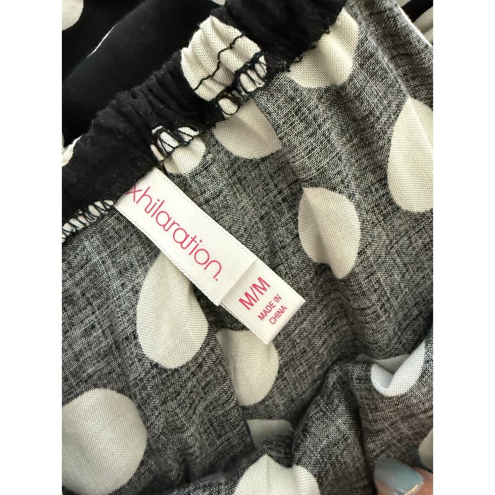 Black and White Polka Dot Strapless Dress By Xhilaration Size Medium - Picture 5 of 5